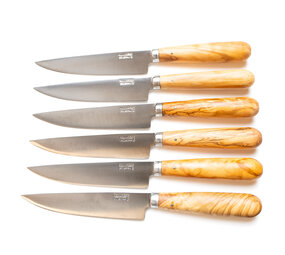 Pallares Solsona 6 steak knives 12cm inox olivewood Pallares Solsona 6 steak knives 12cm inox olivewood