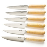 Pallares Solsona 6 steak knives 12cm inox boxwood Pallares Solsona 6 steak knives 12cm inox boxwood