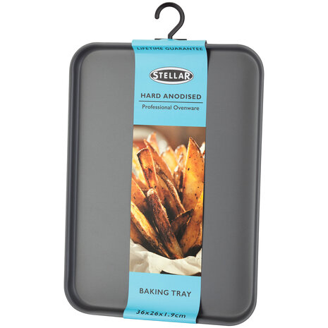 Baking tray hard anodised 36x25x1,5cm