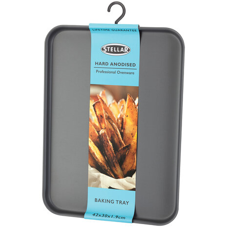 Bakplaat hard geanodiseerd 41x29x1,5cm Bakplaat hard geanodiseerd 41x29x1,5cm