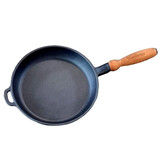 Maysternya Gietijzeren koekenpan 24cm met houten steel