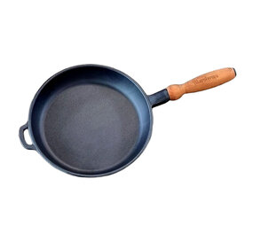 Maysternya Cast iron frying pan 24cm with wooden handle Maysternya Cast iron frying pan 24cm with wooden handle