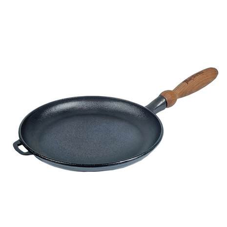 Maysternya Gietijzeren pannenkoekenpan 24cm met houten steel Maysternya Gietijzeren pannenkoekenpan 24cm met houten steel