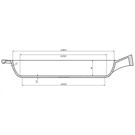 Maysternya Gietijzeren hoge koekenpan 28cm met houten steel Maysternya Gietijzeren hoge koekenpan 28cm met houten steel