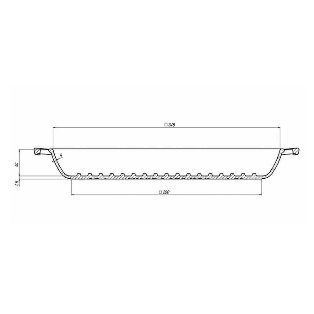 Maysternya Gietijzeren vierkante grillplaat 35x35cm Maysternya Gietijzeren vierkante grillplaat 35x35cm
