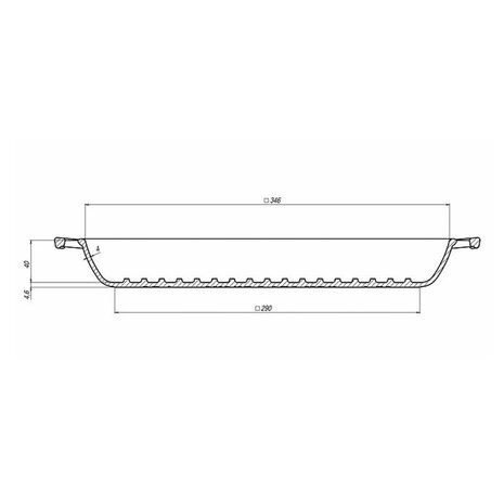 Maysternya Gietijzeren vierkante grillplaat 35x35cm Maysternya Gietijzeren vierkante grillplaat 35x35cm