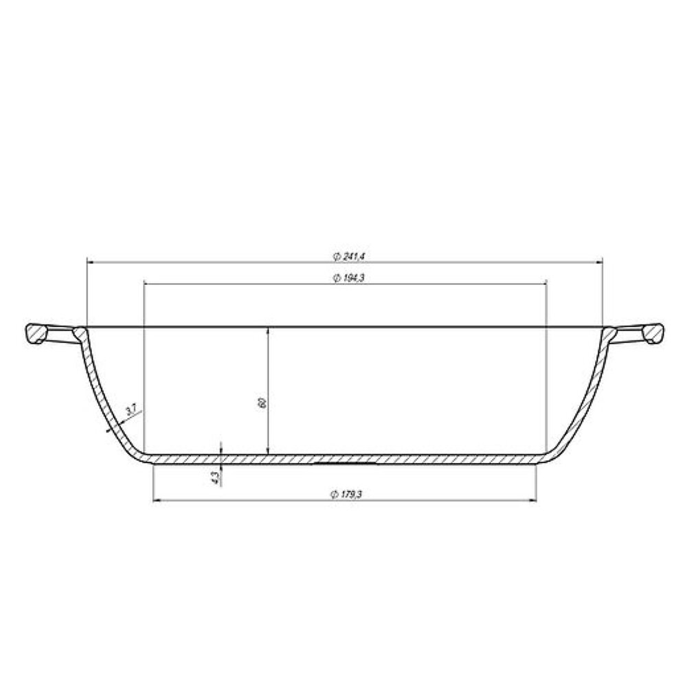 Maysternya Cast iron casserole 24cm Maysternya Cast iron casserole 24cm