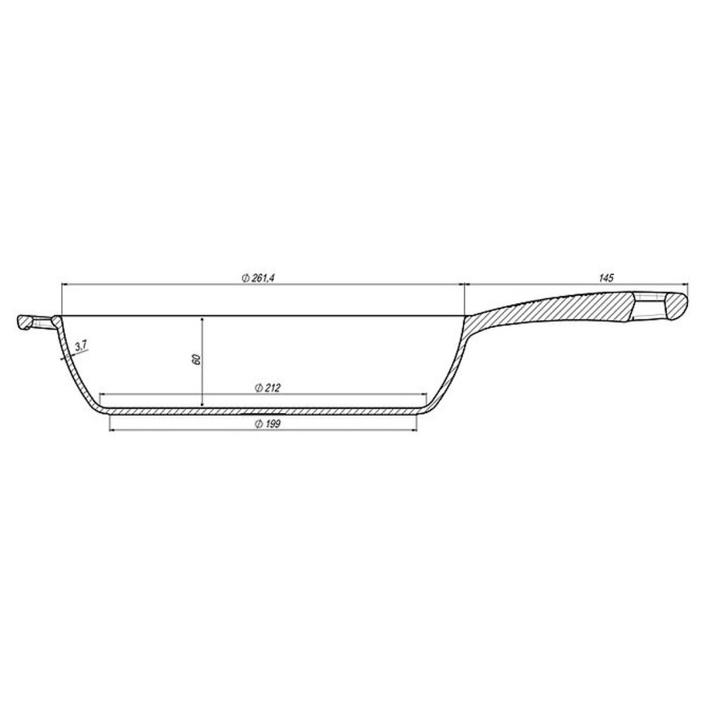 Maysternya Hoge Skillet 26cm Maysternya Hoge Skillet 26cm
