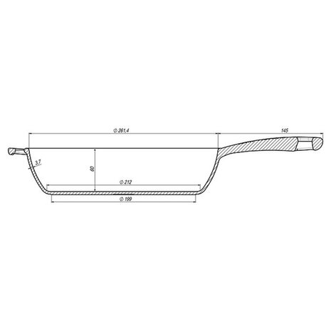 Maysternya Hoge Skillet 26cm Maysternya Hoge Skillet 26cm