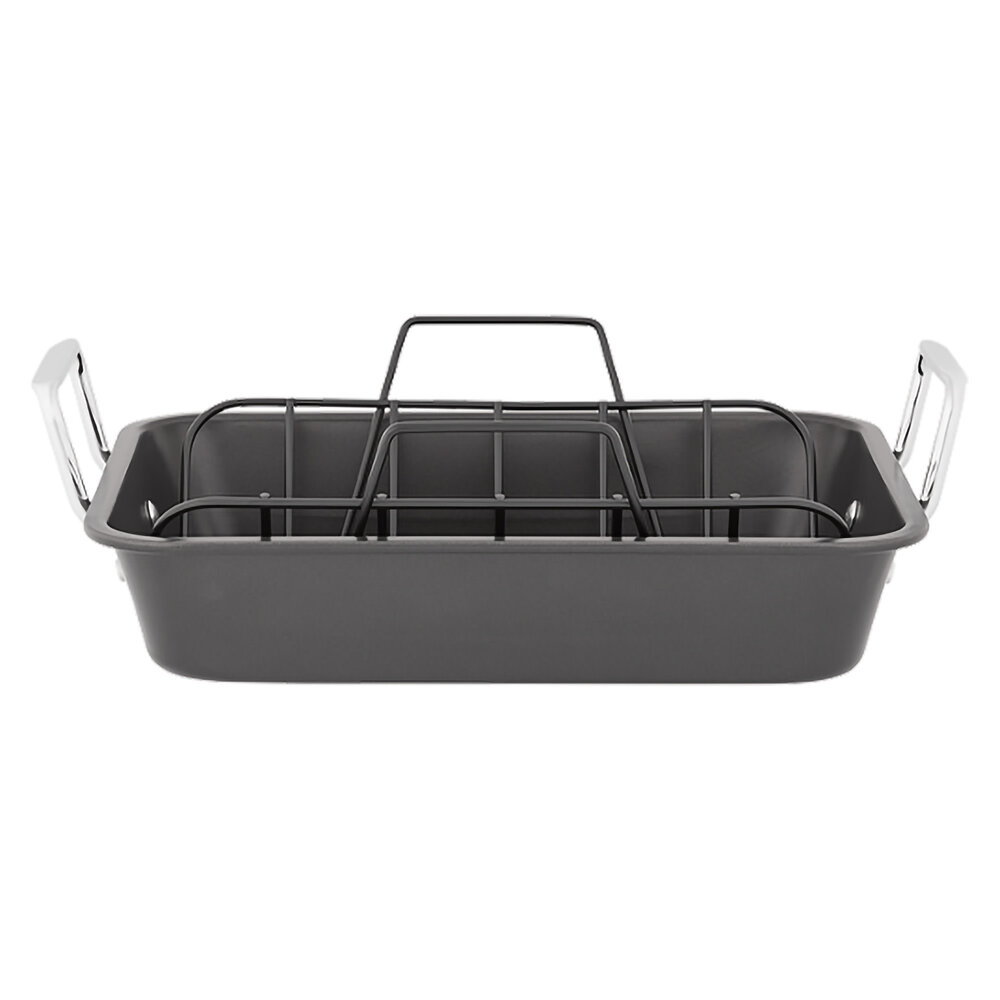 Non-stick roaster with rack 30x22cm