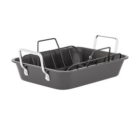 Non-stick roaster with rack 40x28cm