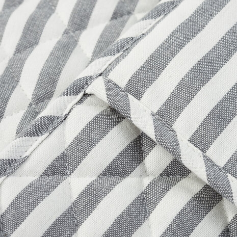Double oven gloves 100cm grey stripe Double oven gloves 100cm grey stripe