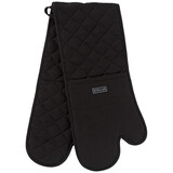 Double oven gloves 100cm black