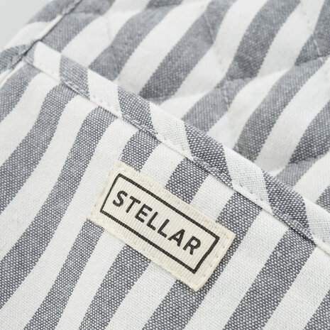 Engelse dubbele pannenlap 100cm gestreept