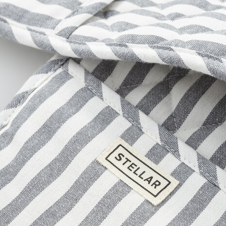 Engelse dubbele pannenlap 100cm gestreept