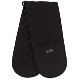 Double oven mitts 100cm black