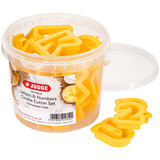 Judge 36 piece letters and numbers cutter set