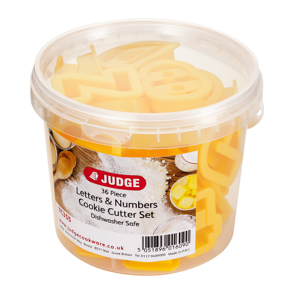 Judge 36 piece letters and numbers cutter set