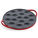 BK Enameled cast iron poffertjes pan red 25cm BK Enameled cast iron poffertjes pan red 25cm