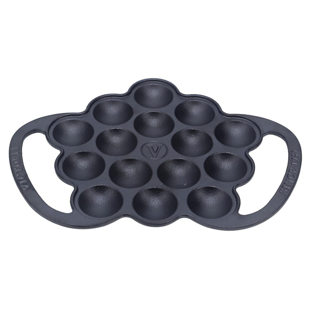 Victoria Seasoned cast iron poffertjespan