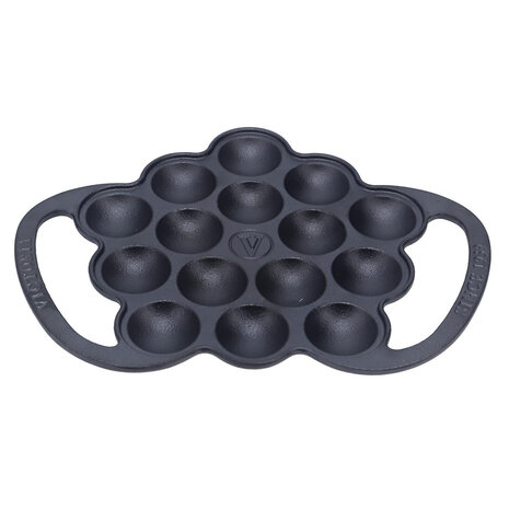 Victoria Seasoned cast iron poffertjespan