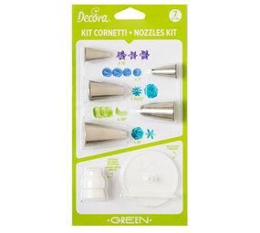 Decora Spuitmondjesset, groen, 7 stuks