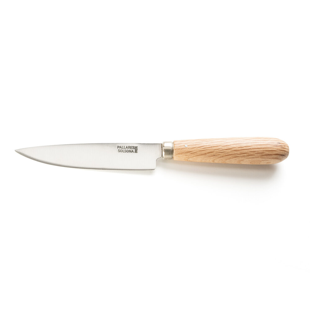 Pallares Solsona Stainless steel table knife / steak knife 12cm with oak handle Pallares Solsona Stainless steel table knife / steak knife 12cm with oak handle