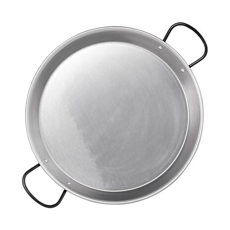 Vaello La Valenciana Paellapan extra dik staal voor inductie 38cm Vaello La Valenciana Paellapan extra dik staal voor inductie 38cm