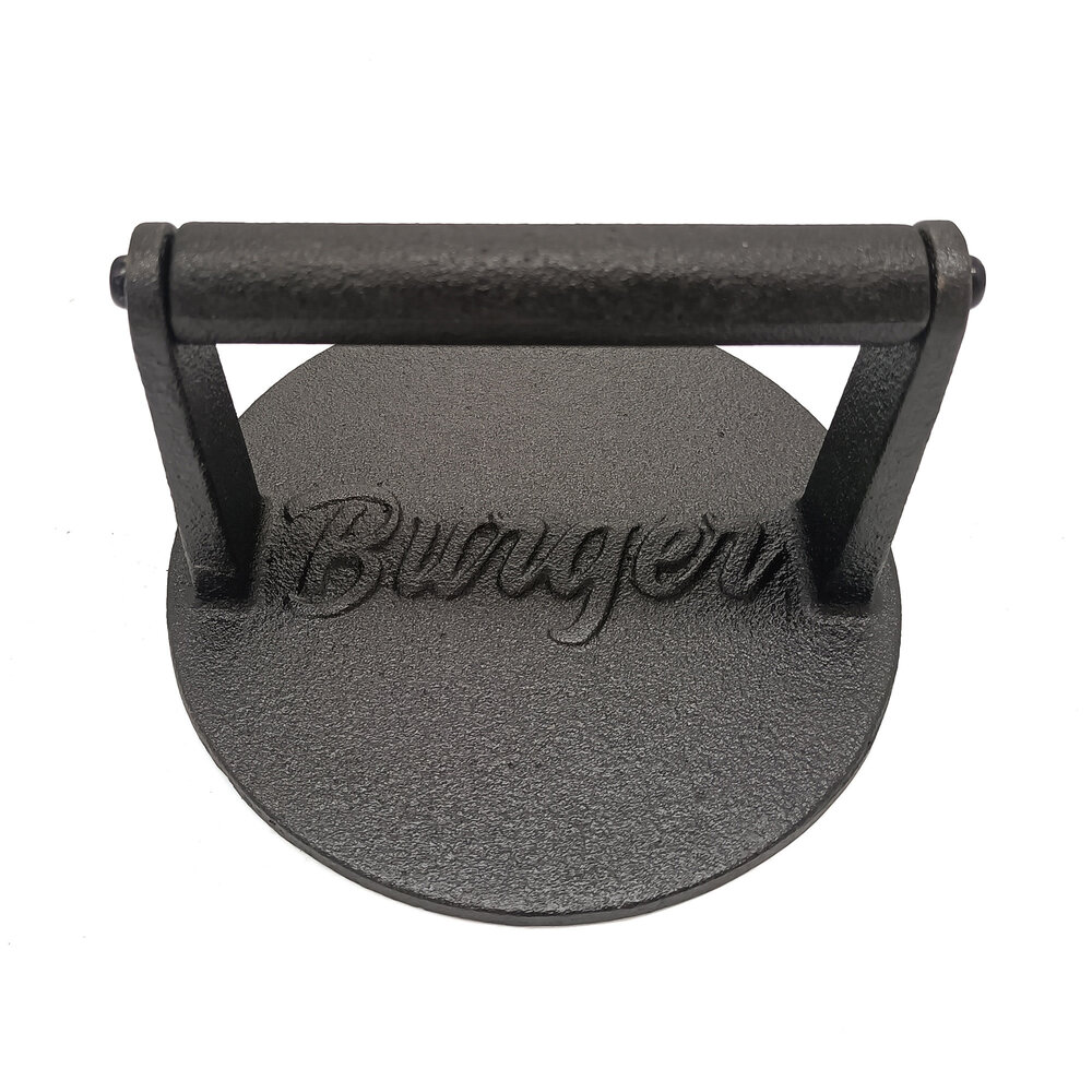 Barbecue Masters Gietijzeren ronde smashburgerpers