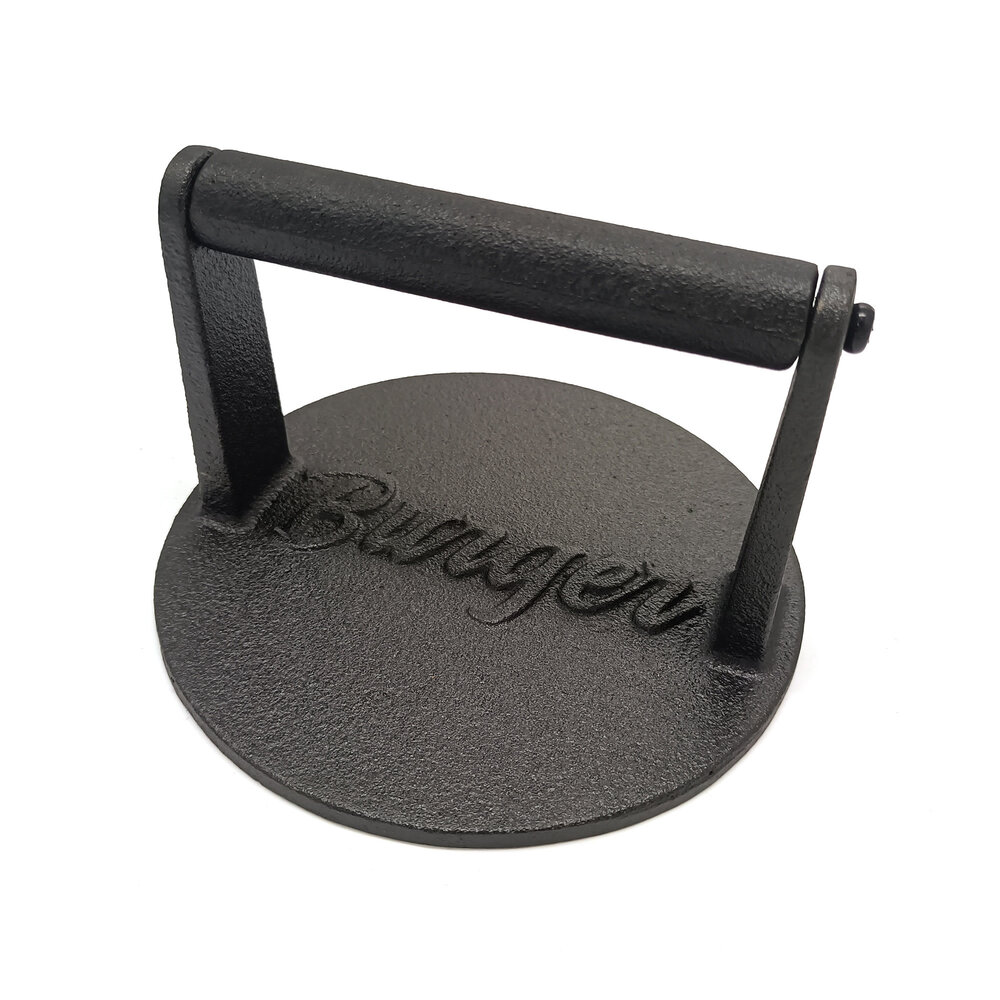 Barbecue Masters Gietijzeren ronde smashburgerpers