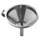 Stainless steel funnel with detachable filter 15cm Stainless steel funnel with detachable filter 15cm