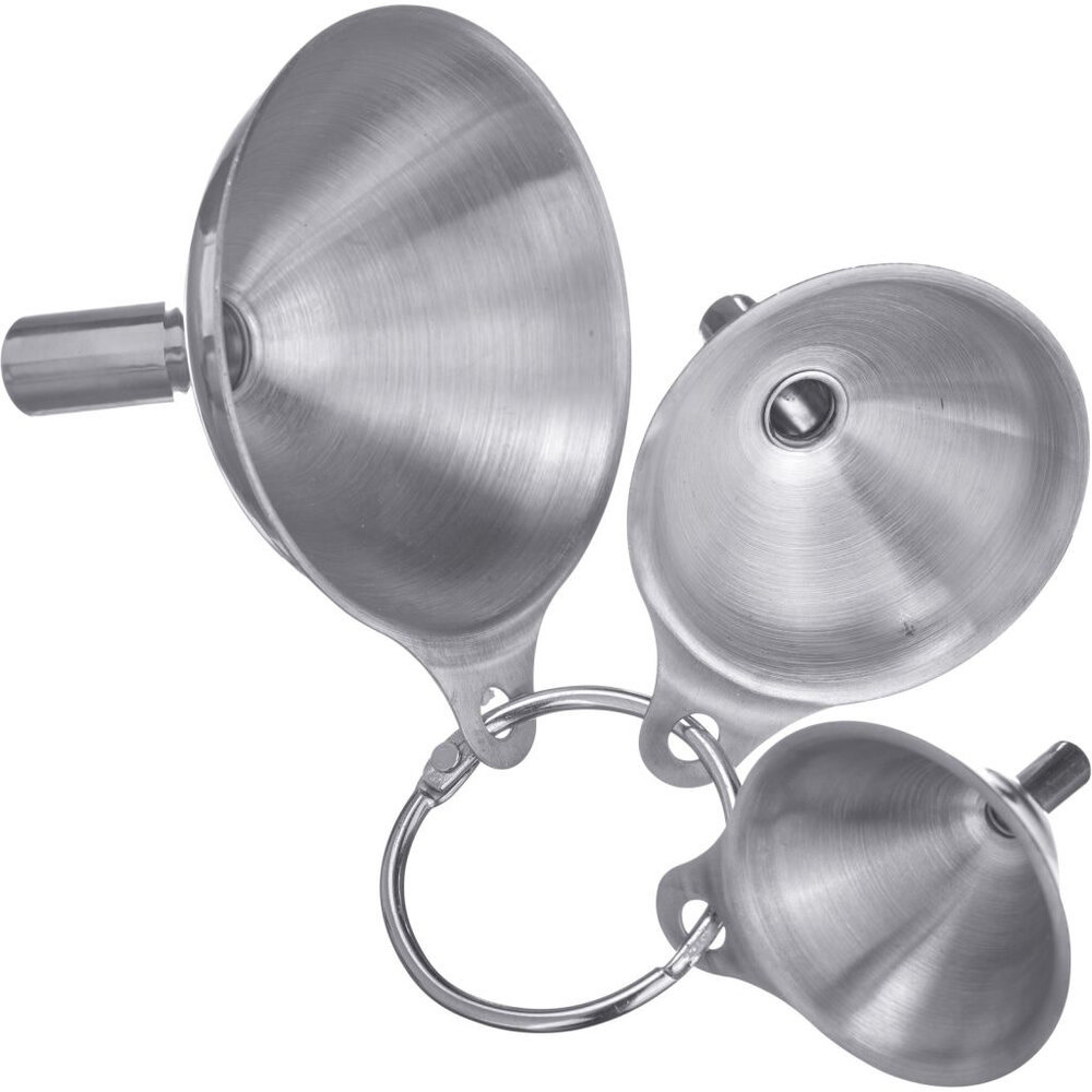 Westmark 3-piece set of stainless steel mini funnels Westmark 3-piece set of stainless steel mini funnels