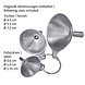 Westmark 3-delige set RVS mini-trechters Westmark 3-delige set RVS mini-trechters