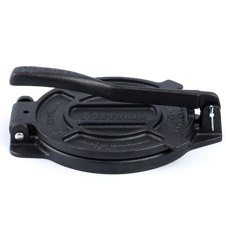 Victoria Gietijzeren tortillapers en pataconera met versterkte basis en hendel, 16.5 cm platen