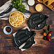 Victoria Cast iron tortilla press and pataconera with reinforced base and lever, 16.5 cm plates