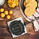 Victoria Cast iron tortilla press and pataconera with reinforced base and lever, 20 cm plates