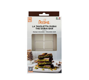 Decora Chocolate bar mold, Dubai chocolate, 1 cavity