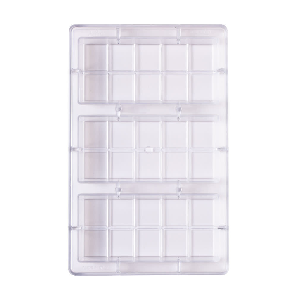 Decora Copolyester chocolate mold for 3 Dubai bars of 225 grams Decora Copolyester chocolate mold for 3 Dubai bars of 225 grams