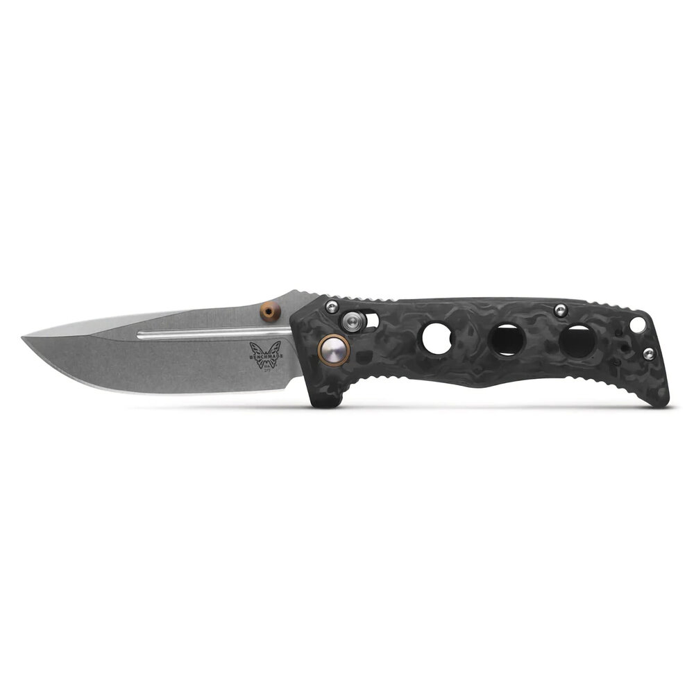 Benchmade Mini Adamas® | Marbled Carbon Fiber | Drop-point
