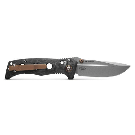 Benchmade Mini Adamas® | Marbled Carbon Fiber | Drop-point