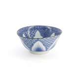 Tokyo Design Studio Lily Flower Tayo Bowl 14.8x6.8 550ml Blue