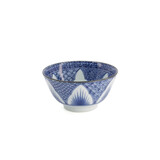 Tokyo Design Studio Lily Flower Small Tayo Bowl 13.5x6.8cm 300ml Blue