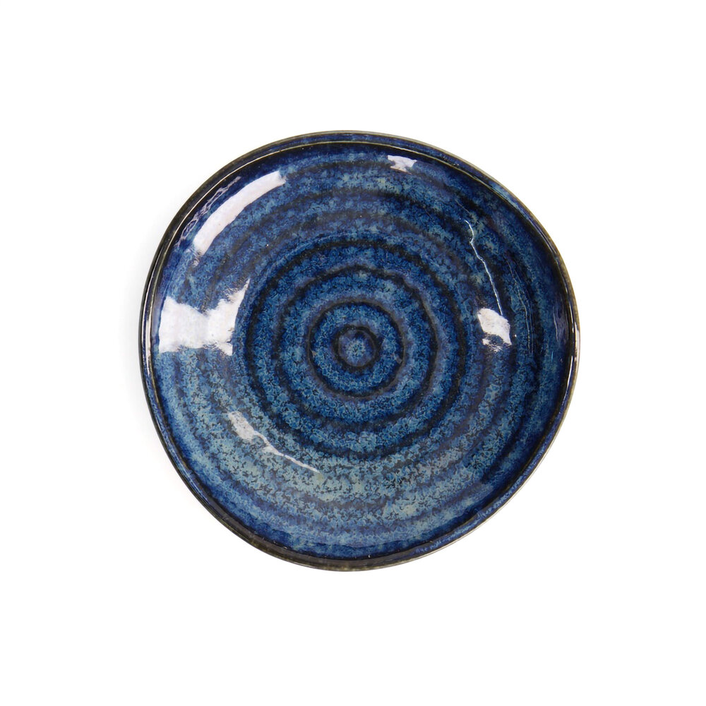 Tokyo Design Studio Cobalt Blue Triangle Mini Plate 9.7x2cm