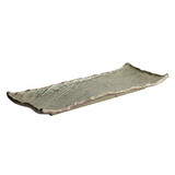 Tokyo Design Studio Mino Craft Rectangular Plate Wabi Uguisu 31x12.5x3cm