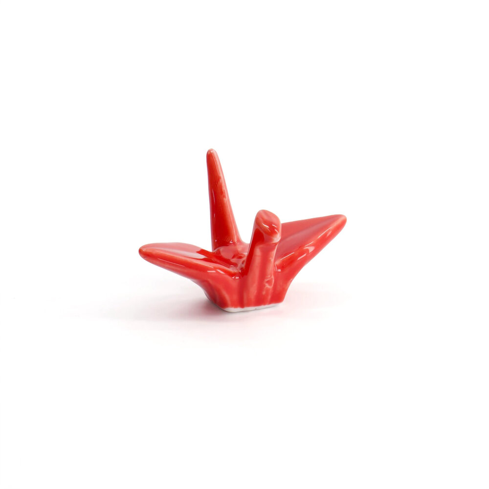 Tokyo Design Studio Chopstick rest red crane
