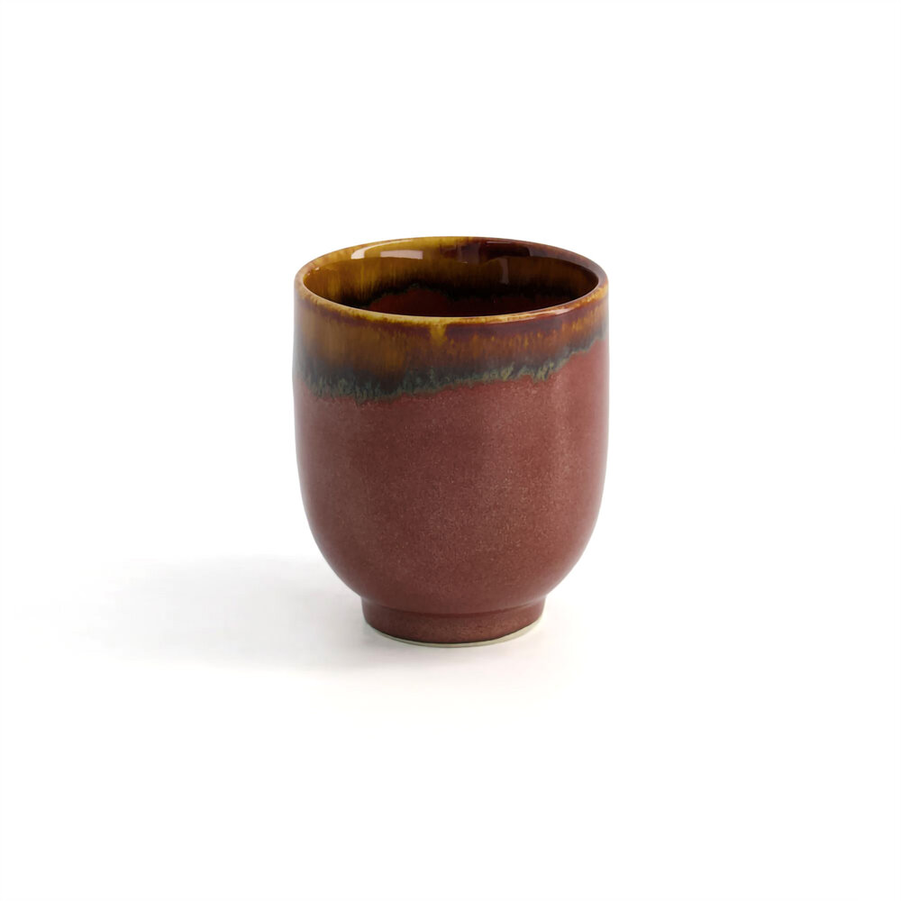 Tokyo Design Studio Craft Cup 7x8.4cm 200ml Yunomi Nuri wake -Tetsuaka Tokyo Design Studio Craft Cup 7x8.4cm 200ml Yunomi Nuri wake -Tetsuaka