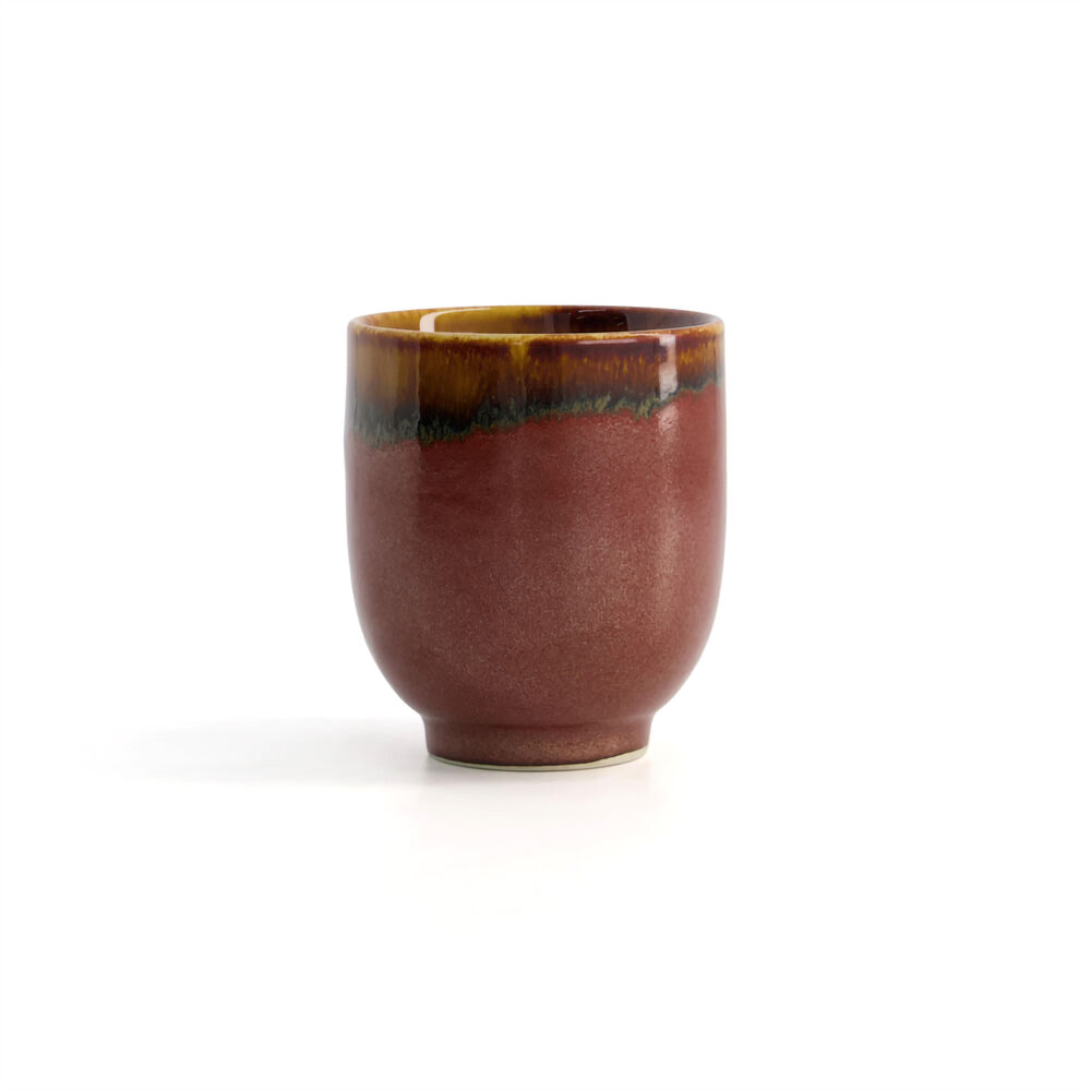 Tokyo Design Studio Craft Cup 7x8.4cm 200ml Yunomi Nuri wake -Tetsuaka Tokyo Design Studio Craft Cup 7x8.4cm 200ml Yunomi Nuri wake -Tetsuaka