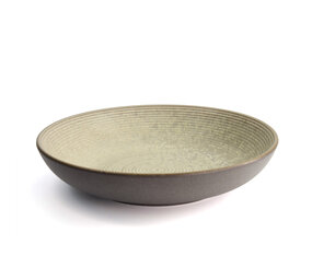 Tokyo Design Studio Gold Sand Grey Shallow Dish 26x5cmh Grey Tokyo Design Studio Gold Sand Grey Shallow Dish 26x5cmh Grey