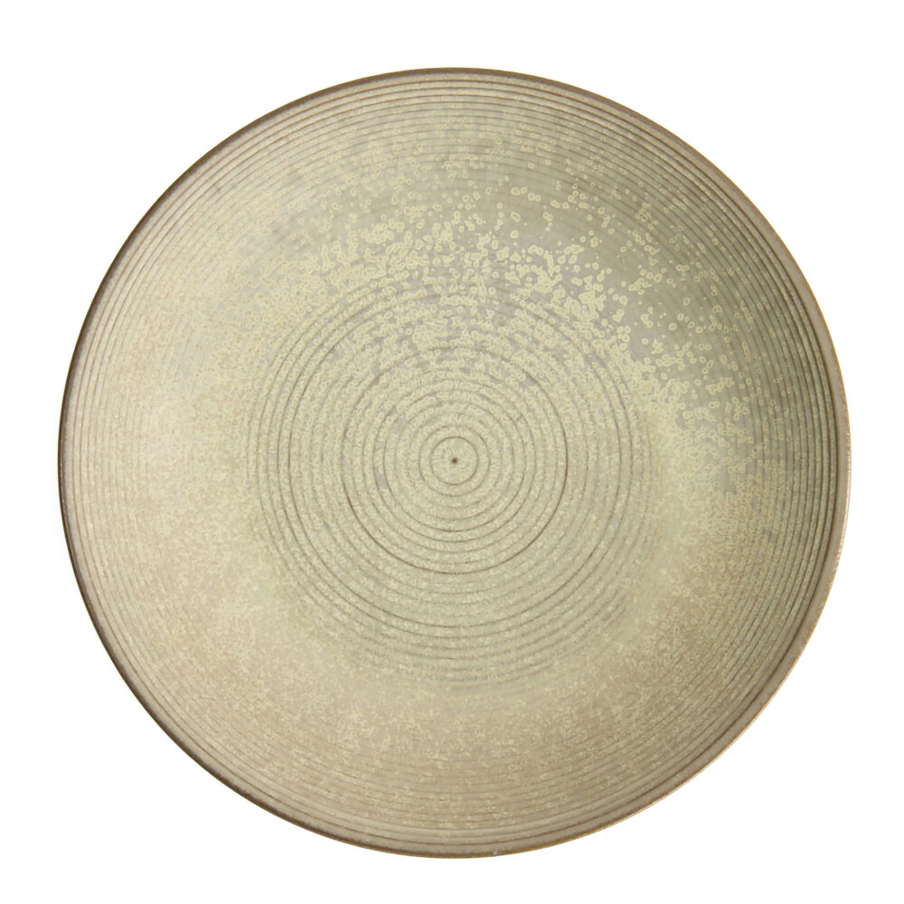 Tokyo Design Studio Gold Sand Grey Shallow Dish 26x5cmh Grey Tokyo Design Studio Gold Sand Grey Shallow Dish 26x5cmh Grey