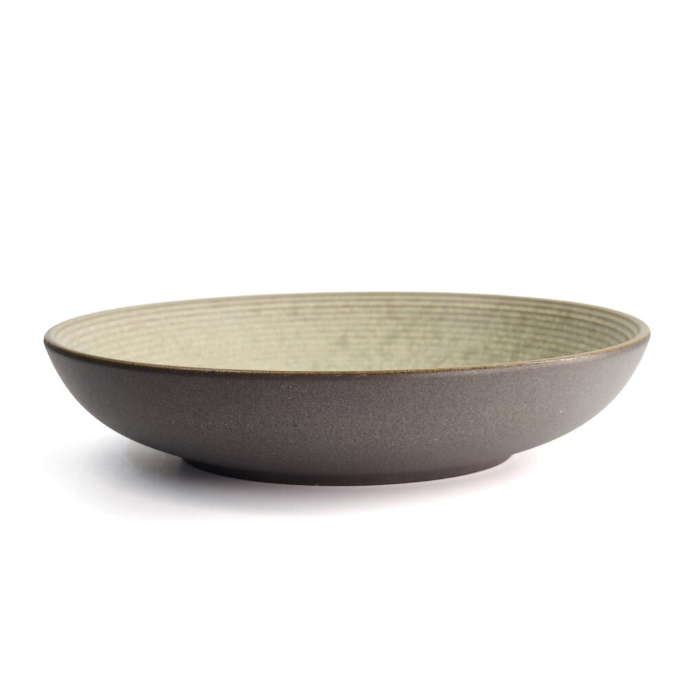 Tokyo Design Studio Gold Sand Grey Shallow Dish 26x5cmh Grey Tokyo Design Studio Gold Sand Grey Shallow Dish 26x5cmh Grey